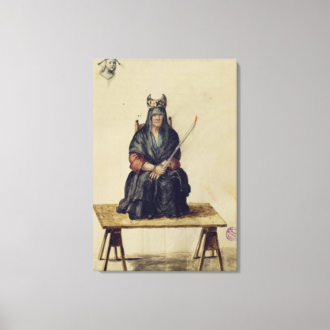 Toile Châtiment d'une sorcière (Recto)