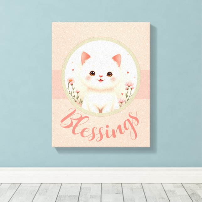 Toile Chaton de nursery (Insitu (Plancher de Bois))