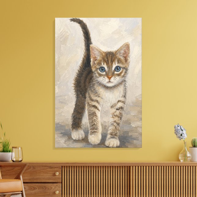 Toile Chaton tigré (Insitu(Salon))