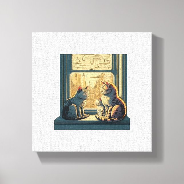 Toile Chats adorables (Recto)