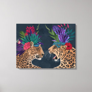 Toile Chaud House Leopards   Un couple