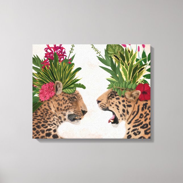 Toile Chaud House Leopards | Une paire (Recto)