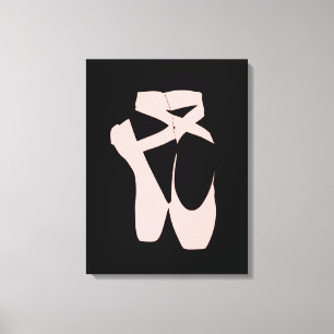 Toile Chaussure de ballet rose danseur de ballet