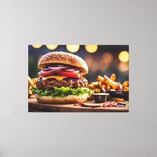 Toile Cheeseburger & Frites