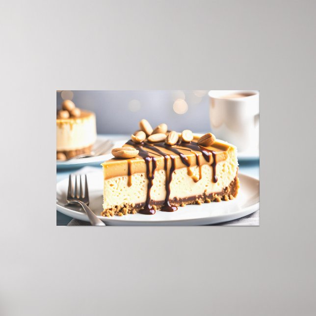 Toile Cheesecake au beurre de cacahuète (Recto)