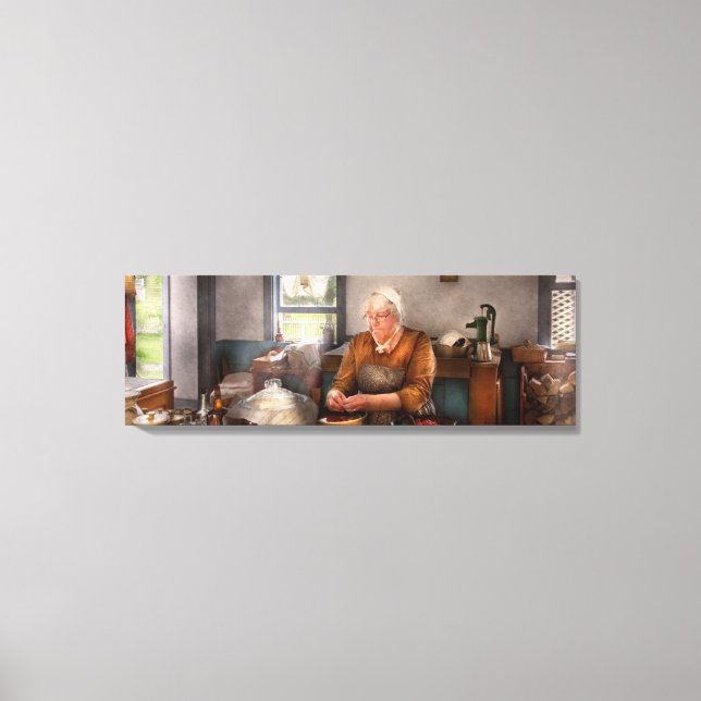 Toile Chef - Cuisine - Nettoyage des cerises (Recto)