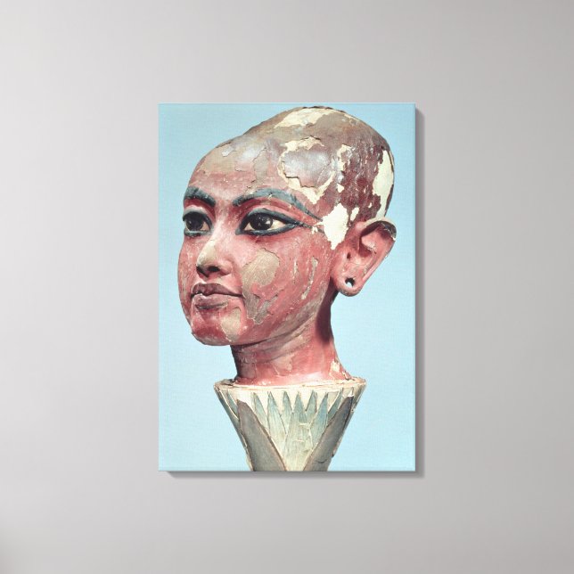 Toile Chef de l'enfant roi Toutankhamon émergent (Recto)