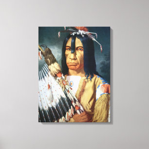 Toile Chef de Natif américain du peuple de Cree du