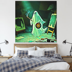 Toile Chef-d'oeuvre Eerie de l'artiste fantôme