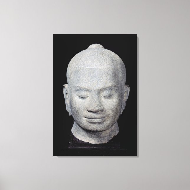 Toile Chef du roi Jayavarman VII Bayon Style (Recto)