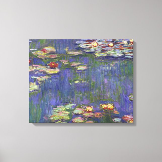 Toile Chefs-d'œuvre de peinture de Nymphéas de Monet (Recto)