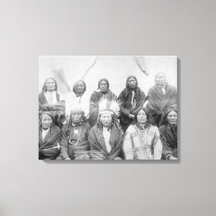 Toile Chefs indiens de Lakota qui ont rencontré des