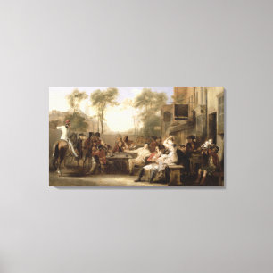 Toile Chelsea Pensioners Receiving the Gazette Announcin