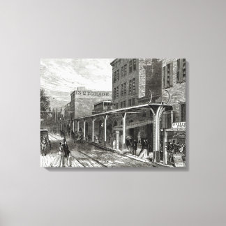 Toile Chemin de fer en hauteur à Greenwich Street, New Y