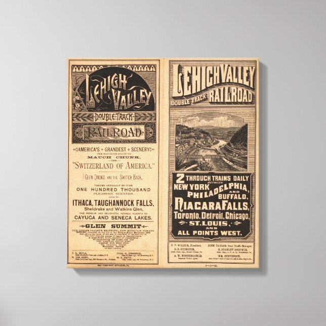 Toile Chemin de fer Lehigh Valley (Recto)