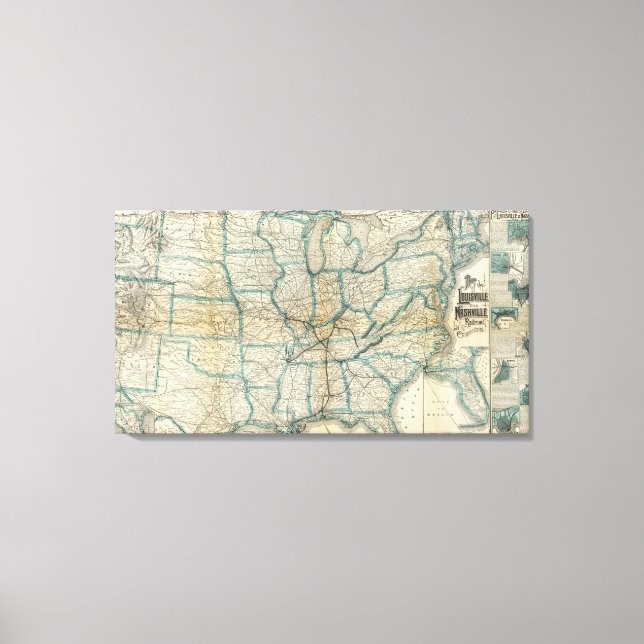 Toile Chemin de fer Louisville et Nashville (Recto)