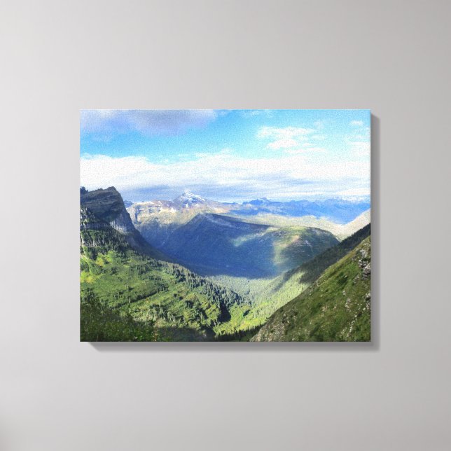 Toile Chemin de fer - Parc national des Glaciers (Recto)