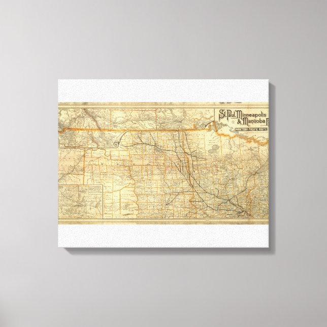 Toile Chemin de fer Saint-Paul, Minneapolis et Manitoba (Recto)
