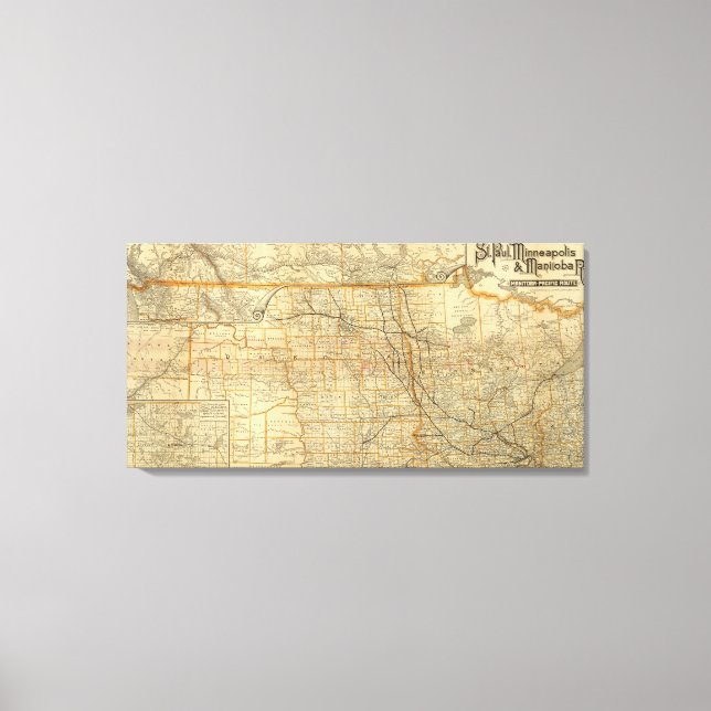 Toile Chemin de fer Saint-Paul, Minneapolis et Manitoba (Recto)