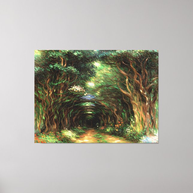 Toile Chemin sous la Rose Trellises Giverny (Recto)