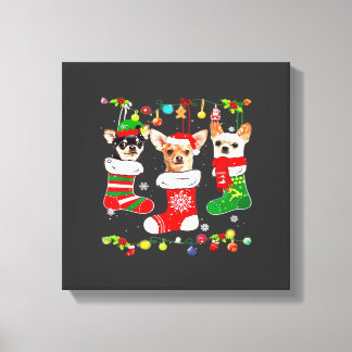 Toile Chemise classique pour chien de Noël lumières de N