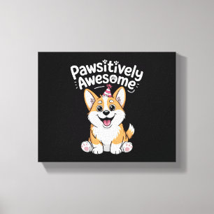 Toile Chemise de Chien d'Anniversaire Corgi, d'une grand