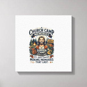 Toile Chemise de nostalgie de camp de VBS de l'église de