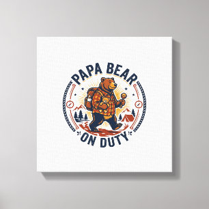 Toile Chemise de papa ours en service pour la fête des p