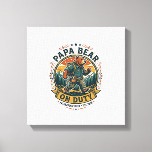 Toile Chemise de papa ours en service pour la fête des p