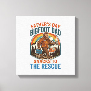 Toile Chemise de père Bigfoot Papa Fête des pères Élever
