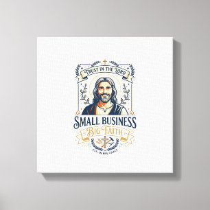 Toile Chemise de propriétaire de petite entreprise Jesus