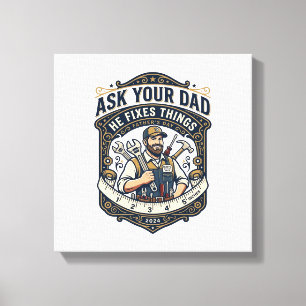 Toile Chemise de réparation de papa de la fête des pères