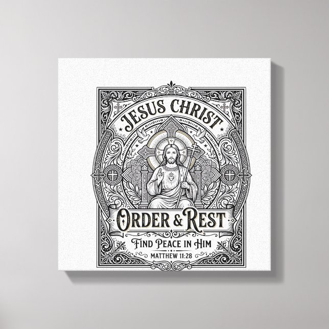 Toile Chemise graphique chrétienne Jésus Débarrasse Mais (Recto)
