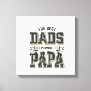 Toile Chemise vintage Meilleurs papas promus Papa Concep