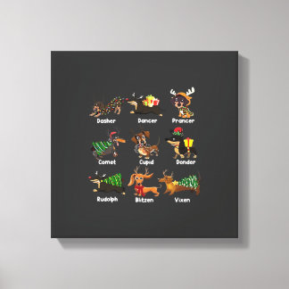 Toile Chemises de Noël pour chiens de Dachshund T-Shi Cl