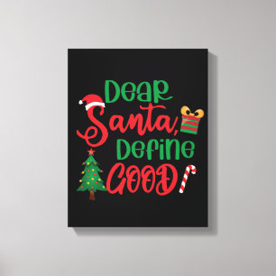 Toile Cher Père Noël Définir bon Noël drôle