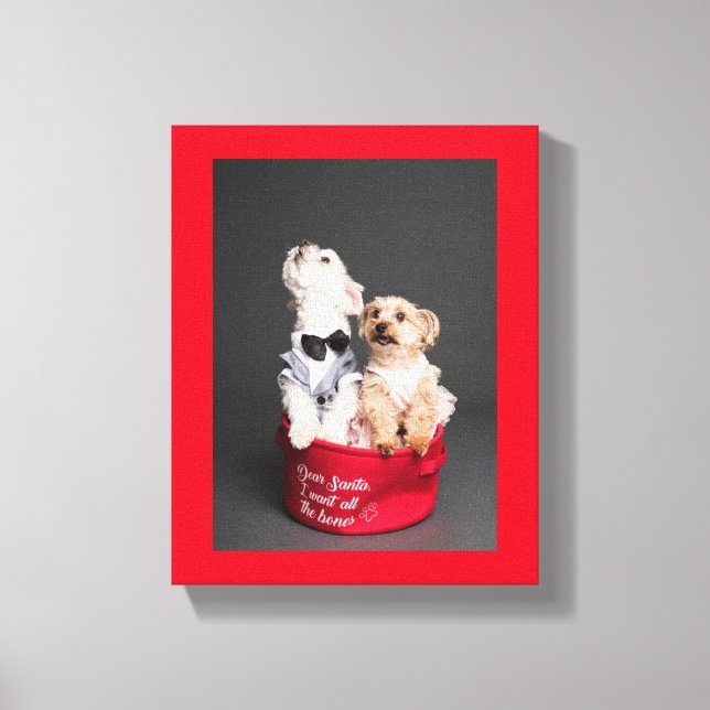 TOILE CHER PÈRE NOËL, JE VEUX TOUS LES OS (Recto)