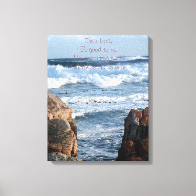 Toile Cher Seigneur sois bon pour moi Ocean Canvas (Recto)
