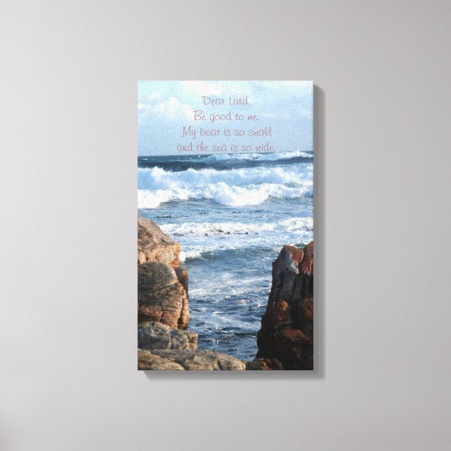 Toile Cher Seigneur sois bon pour moi Ocean Canvas (Recto)