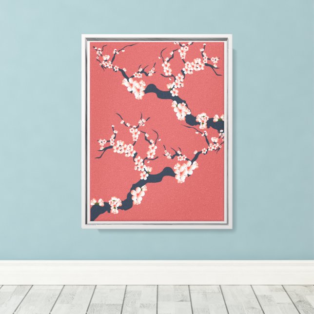 Toile Cherry Blossom Harmony Art (Insitu (Plancher de Bois))