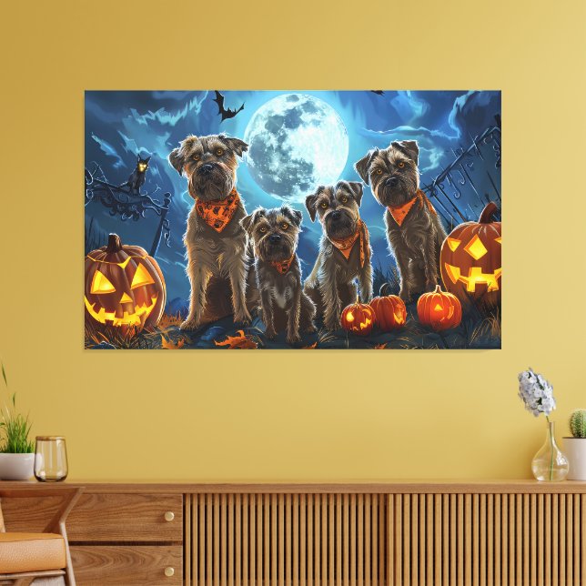 Toile Chesapeake Bay Terrier Halloween Éffrayant (Insitu(Salon))