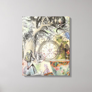 Toile Cheshire Chat Alice Wonderland Classic