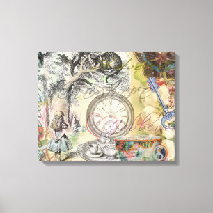 Toile Cheshire Chat Alice Wonderland Classic