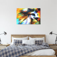 Cheval arabe coloré