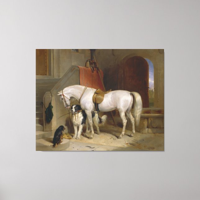 Toile Cheval chien Favoris peinture art Landseer Proprié (Recto)