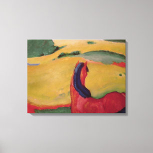 Toile Cheval dans un paysage, 1910