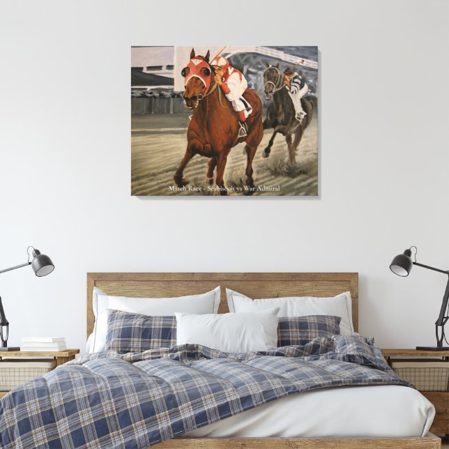 Toile Cheval de course Pur-Sang classique gagne (Insitu(Chambre))