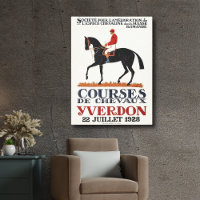 Cheval de course vintage Derby Jockey Equestrio