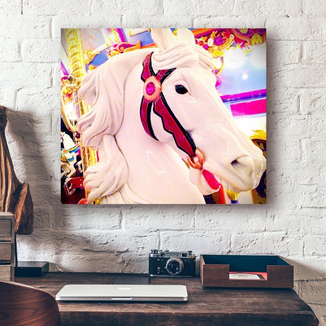 Toile Cheval de manège de fête forain audacieux moderne  (Créateur téléchargé)