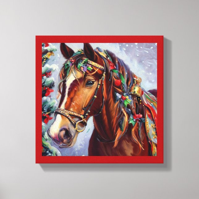 Toile Cheval de Noël 2 (Recto)